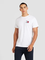 Tommy Jeans T-Shirt 'ESSENTIAL' navy/blutrot/weiß