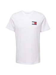 Tommy Jeans T-Shirt 'ESSENTIAL' navy/blutrot/weiß