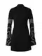 florence by mills exclusive for ABOUT YOU Pletena obleka  temno siva / črna