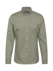 Tommy Hilfiger Hemd Micro Print SF Shirt oliv/hellgrün