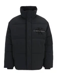 Calvin Klein Jeans Jacke CHENILLE PUFFER schwarz/offwhite
