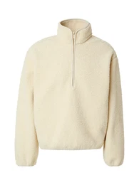 Fleecejacke beige / blutrot