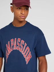 WEEKDAY T-Shirt 'Great' navy/rot/weiß