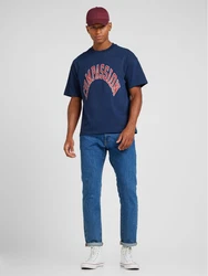 WEEKDAY T-Shirt 'Great' navy/rot/weiß