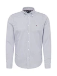 Tommy Hilfiger Hemd Micro Print SF Shirt marineblau/weiß