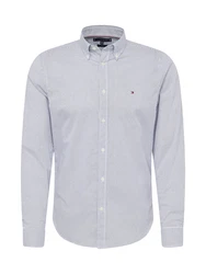 Tommy Hilfiger Hemd Micro Print SF Shirt marineblau/weiß