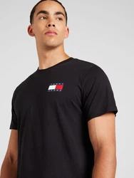 Tommy Jeans T-Shirt 'ESSENTIAL' marineblau/feuerrot/schwarz/weiß