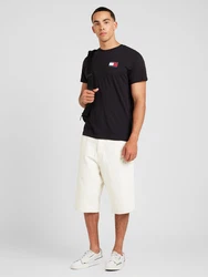 Tommy Jeans T-Shirt 'ESSENTIAL' marineblau/feuerrot/schwarz/weiß