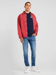 Tommy Jeans T-Shirt 'ESSENTIAL' marineblau/rot/weiß