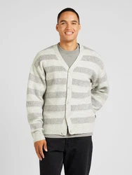 JACK & JONES Strickjacke JCOSPACE dunkelgrau/graumeliert