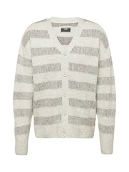JACK & JONES Strickjacke JCOSPACE dunkelgrau/graumeliert
