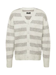 Strickjacke 'JCOSPACE' dunkelgrau / graumeliert