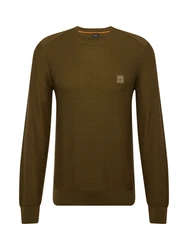 BOSS Pullover Anion oliv