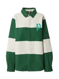 Jacke 'Rico' (GRS) ecru / smaragd / dunkelgrn