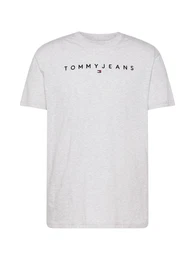 T-Shirt graumeliert / schwarz
