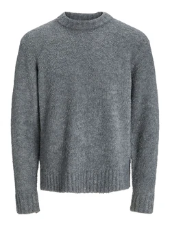 Jack & Jones Strickpullover JORAXEL KNIT CREW NECK dunkelgrau Jack & Jones Strickpullover JORAXEL KNIT CREW NECK dunkelgrau