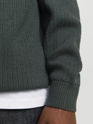 JACK & JONES Pullover 'JORACE' tanne