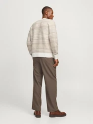 Jack & Jones Strickpullover JORRidgewood beige/weiß