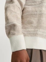 Jack & Jones Strickpullover JORRidgewood beige/weiß