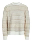 Jack & Jones Strickpullover JORRidgewood beige/weiß