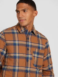 BLEND Jacke blau/cognac