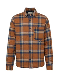BLEND Jacke blau/cognac