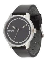 Uhr 'STAMP' schwarz