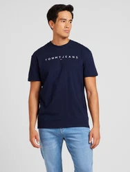 Tommy Jeans T-Shirt dunkelblau / weiß