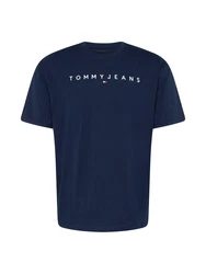 Tommy Jeans T-Shirt dunkelblau / weiß