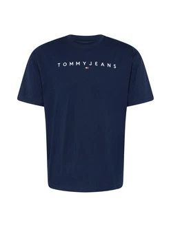 Tommy Jeans T-Shirt dunkelblau / weiß