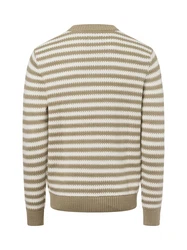JACK & JONES Pullover JOREaton grau/weiß