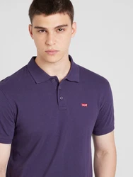 LEVI'S Poloshirt 'Housemark Polo' brombeer/rot/weiß