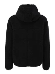 Tommy Jeans Fleecejacke schwarz/weiß