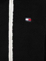 Tommy Jeans Fleecejacke schwarz/weiß
