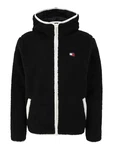 Tommy Jeans Fleecejacke schwarz/weiß