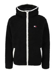 Tommy Jeans Fleecejacke schwarz/weiß