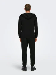 Only & Sons Sweatjacke ONSLiam schwarz/weiß