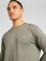BOSS Sweatshirt 'Westart' Khaki/Dunkelgrün/Grau/Braun