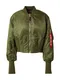 ALPHA INDUSTRIES Prehodna jakna 'MA-1'  oliva / rdeča / bela