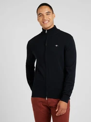 Gant Strickjacke CASUAL COTTON ZIP CARDIGAN schwarz