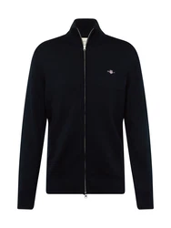 Gant Strickjacke CASUAL COTTON ZIP CARDIGAN schwarz