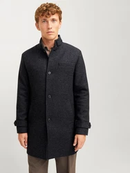 JACK & JONES Mantel 'EMELTON' hellgrau/dunkelgrau