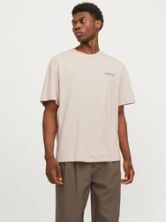 JACK & JONES T-Shirt 'JJEBradley' ecru/schwarz/weiß