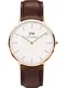 Daniel Wellington Armbanduhr ''''Bristol'''' braun / rosegold
