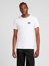 LEVI'S T-Shirt '2 Pack Crewneck Graphic' blau/rot/weiß