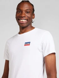 LEVI'S T-Shirt '2 Pack Crewneck Graphic' blau/rot/weiß
