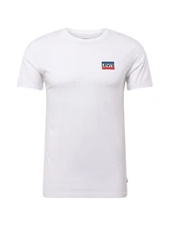 LEVI'S T-Shirt '2 Pack Crewneck Graphic' blau/rot/weiß