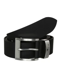 Leder silber / schwarz