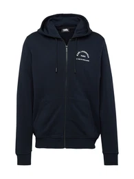Sweatjacke nachtblau / wei