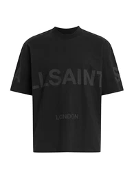 T-Shirt 'BIGGY' dunkelgrau / schwarz